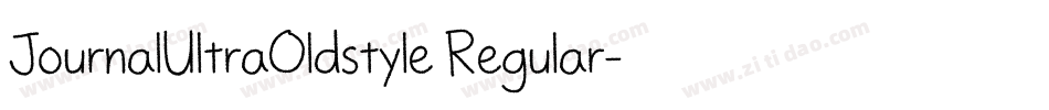 JournalUltraOldstyle Regular字体转换